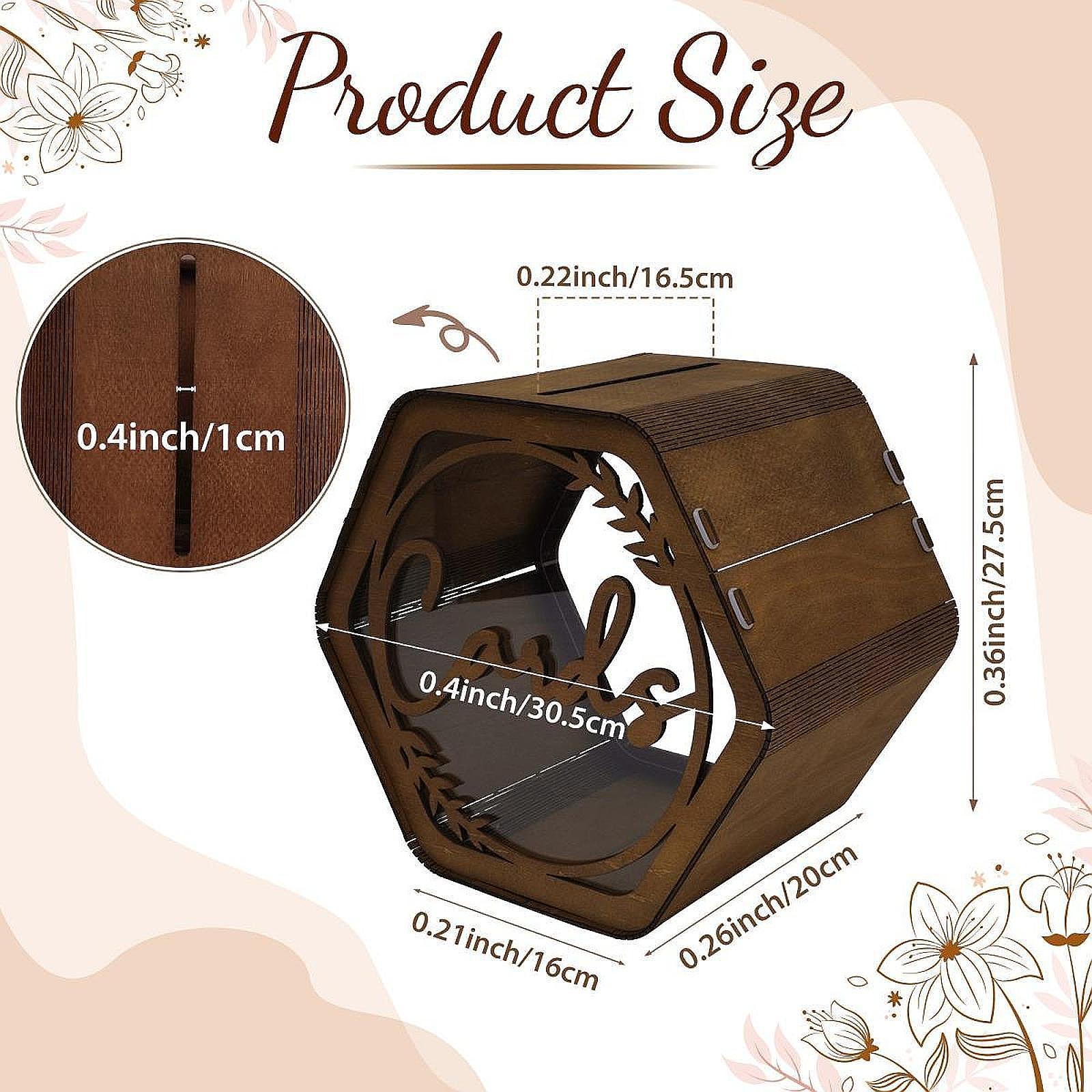 Wedding Card Box - Деревянная коробка для поздравительных открыток с