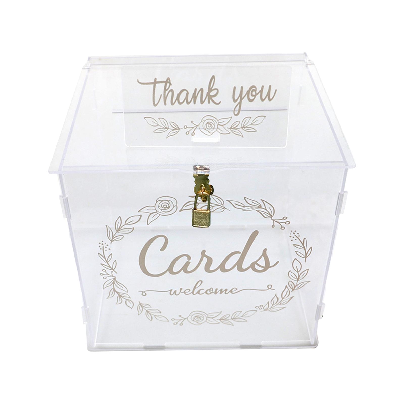 Wedding Card Box - Коробка для свадебных открыток 10.04x8.46x9.84 дюйма,