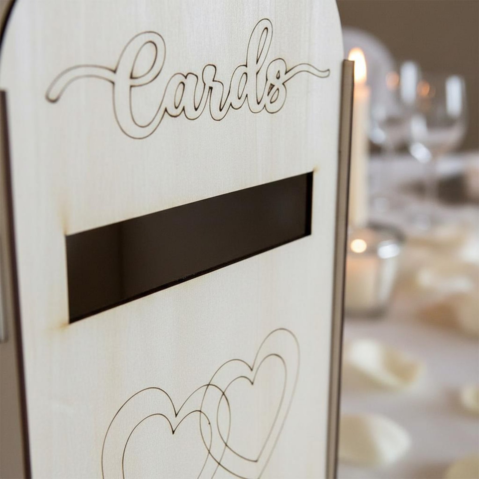 Wedding Card Box - Деревянная коробка для свадебных открыток с
