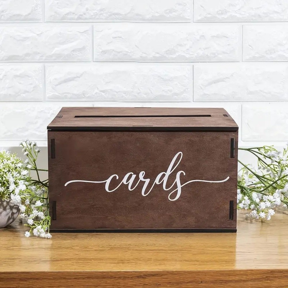 Wedding Card Box - Новая деревянная коробка для свадебных открыток