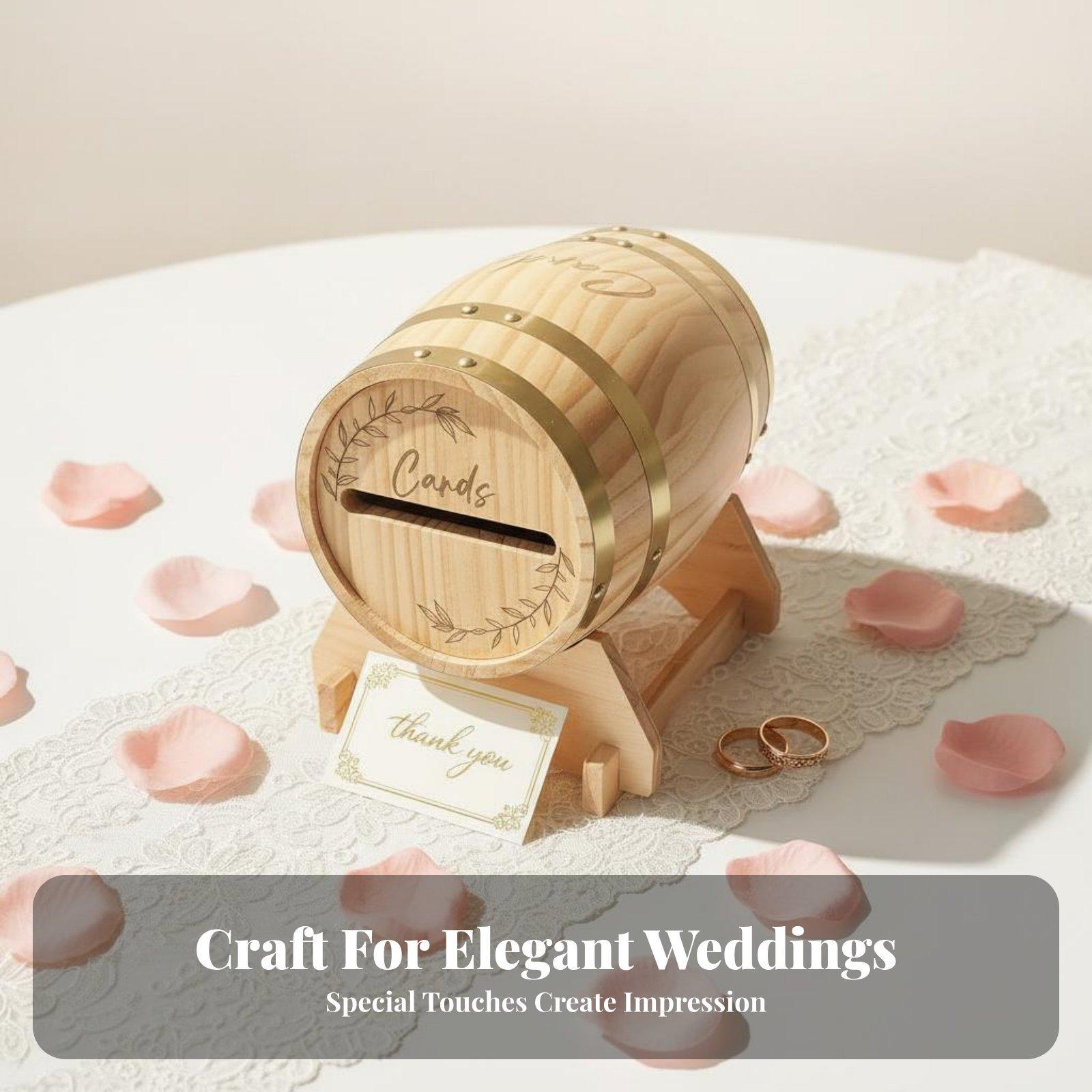 Wedding Card Box - Деревянная коробка для открыток в деревенском