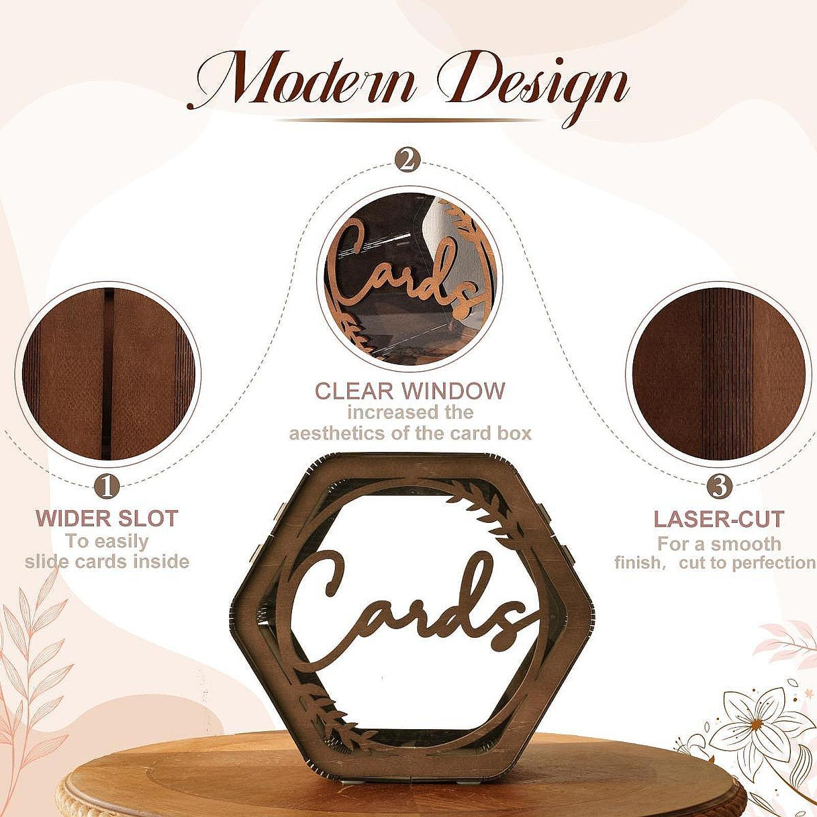Деревянная коробка для поздрав – обзор и цена Wedding Card Box