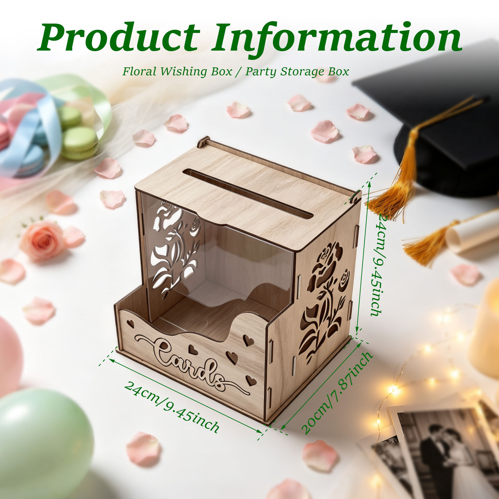 Деревянная коробка для приглаш – обзор и цена Wedding Card Box