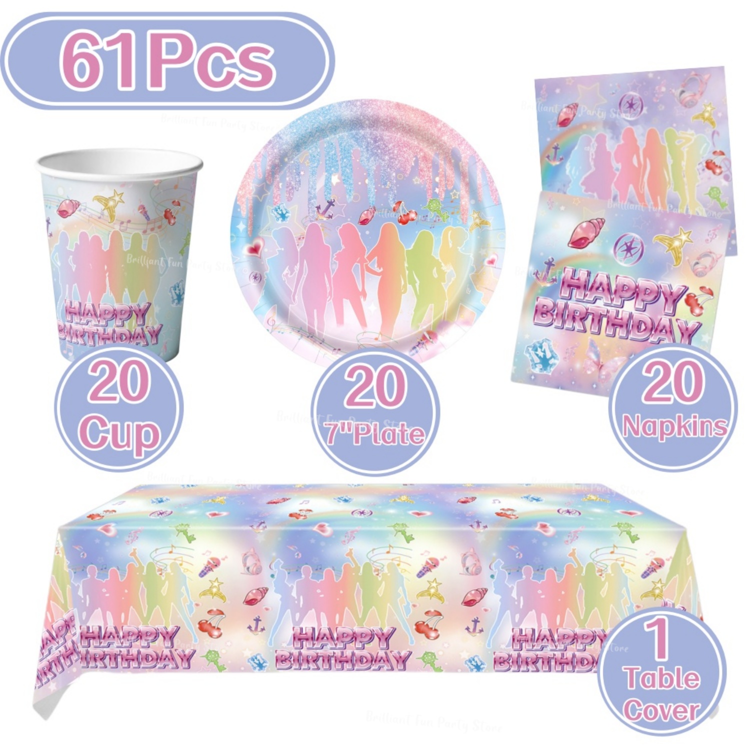 Набор одноразовой посуды для д – обзор и цена Wedding Day Supply Kit
