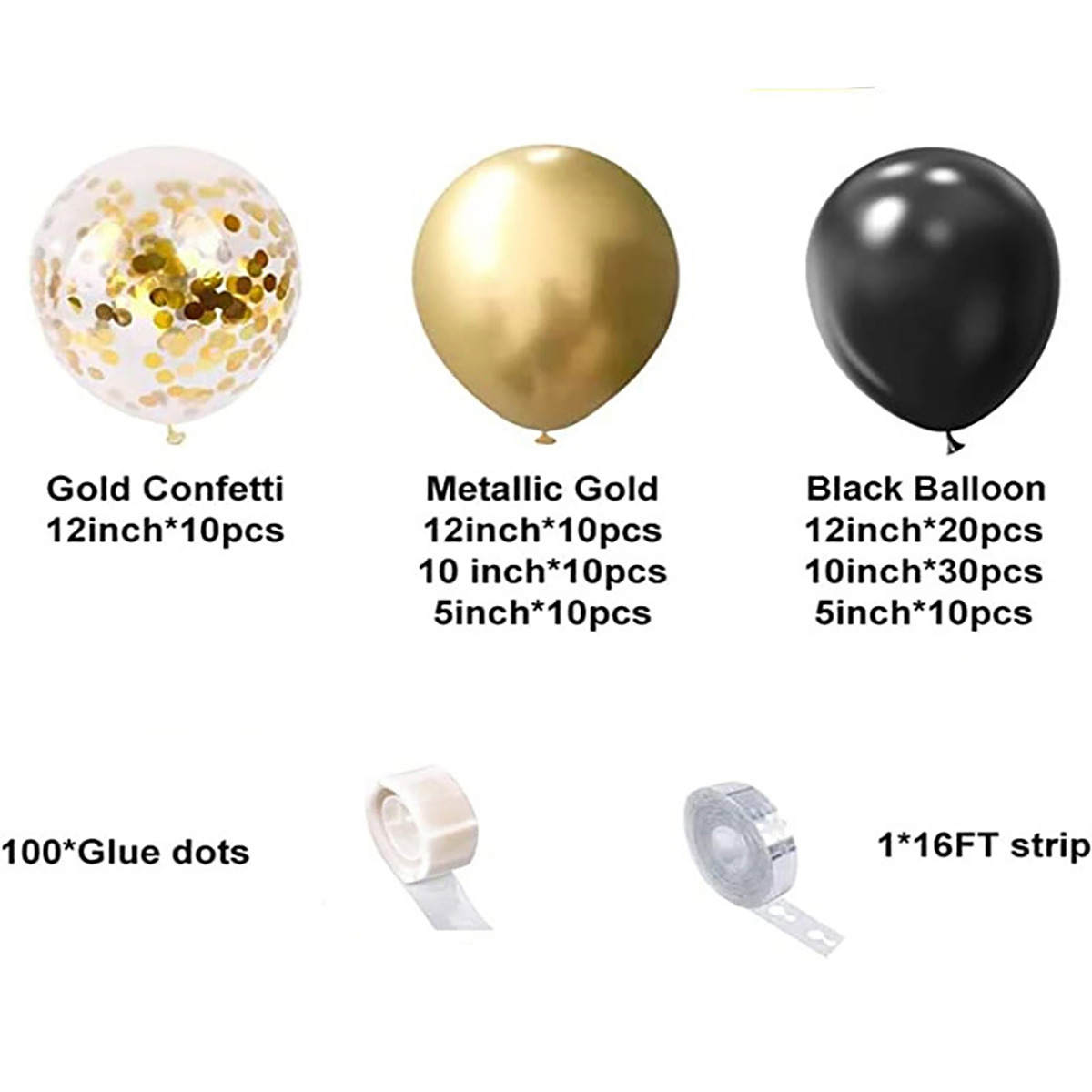 102 шт., черные металлические  – обзор и цена Wedding Day Supply Kit