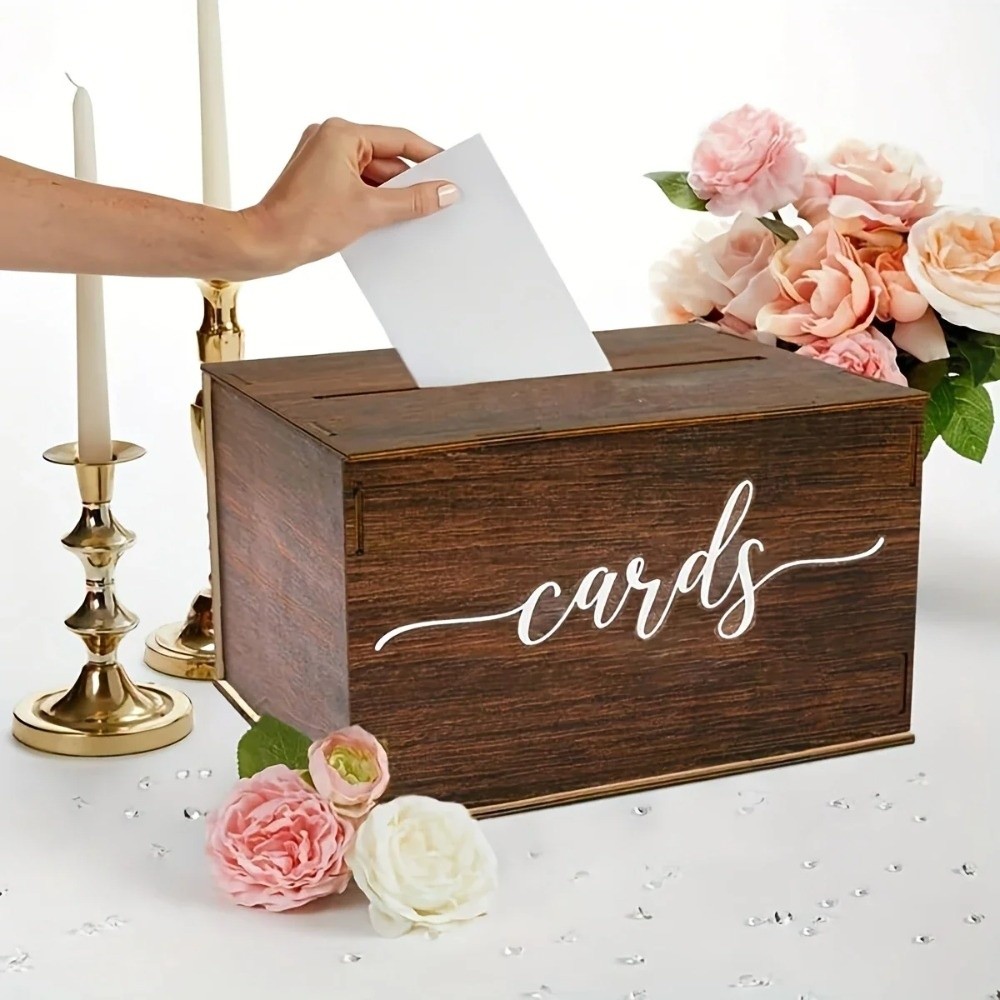 Новая деревянная коробка для с – обзор и цена Wedding Card Box
