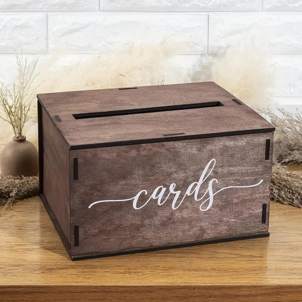 Новая деревянная коробка для с – обзор и цена Wedding Card Box