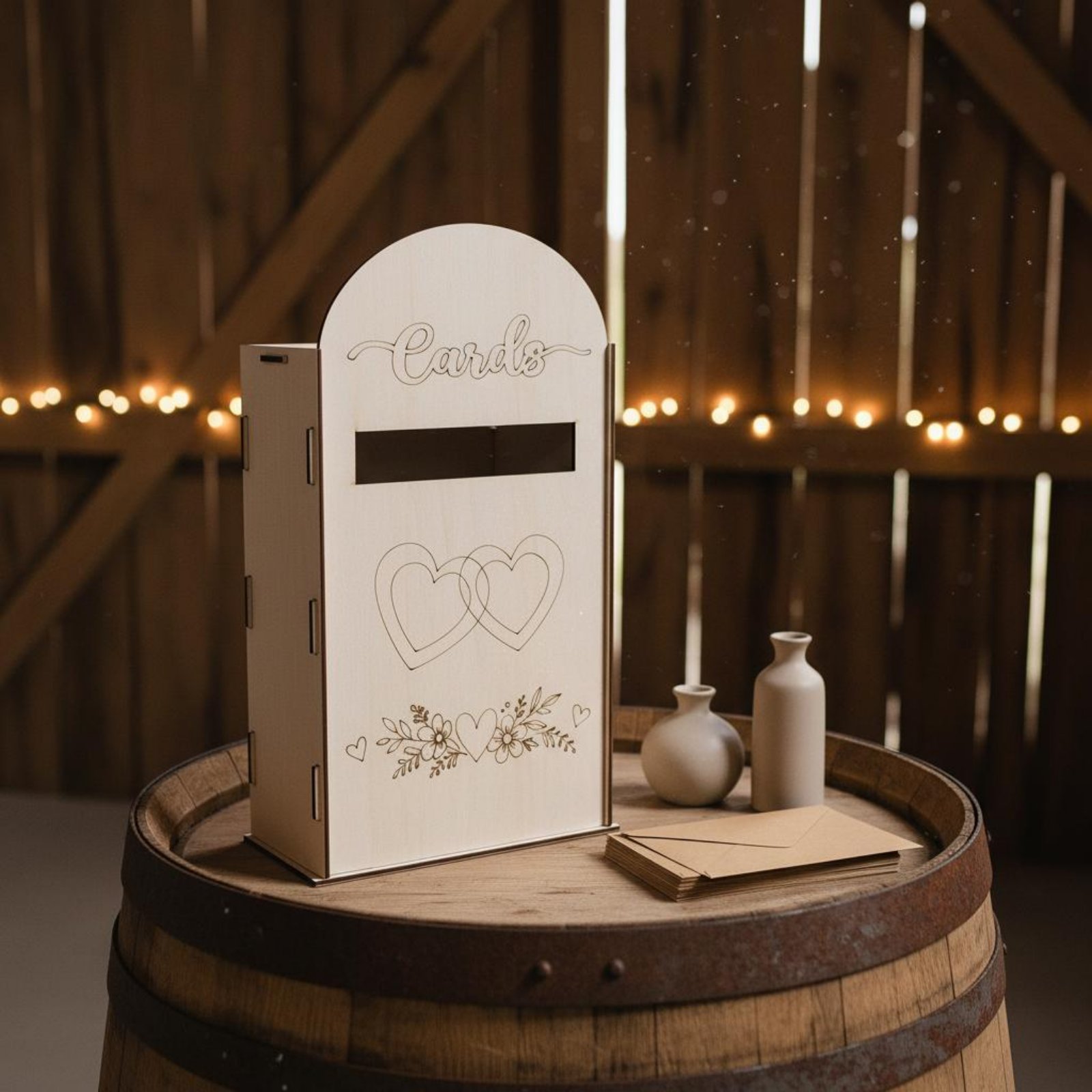 Деревянная коробка для свадебн – обзор и цена Wedding Card Box
