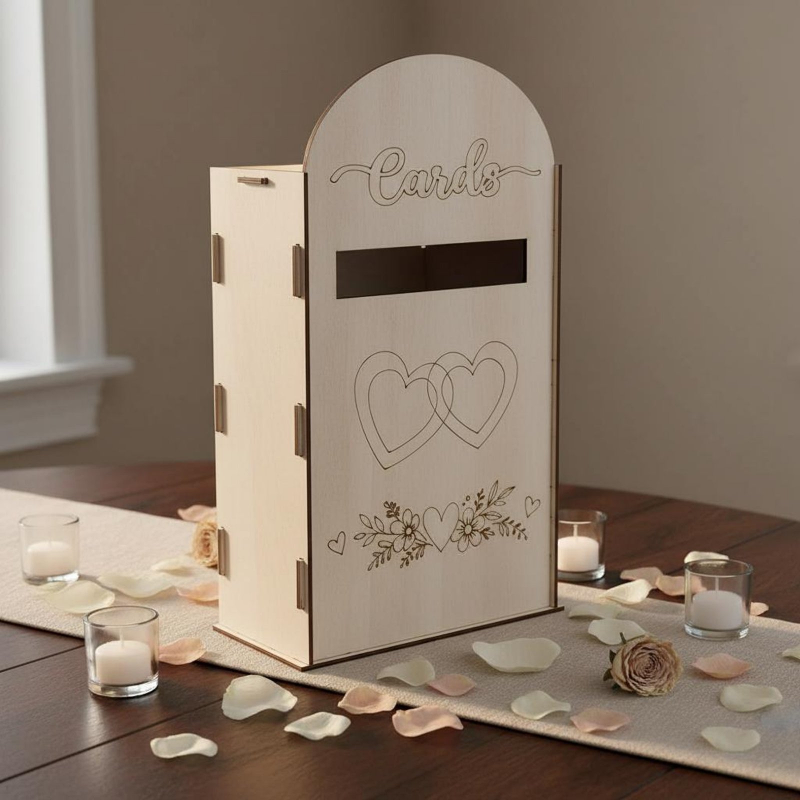 Деревянная коробка для свадебн – обзор и цена Wedding Card Box